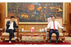 Phó Chủ tịch UBND tỉnh Phạm Văn Thịnh tiếp và làm việc với lãnh đạo Công ty Điện lực Shemar Power