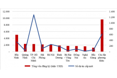 Bảng xếp hạng thu hút FDI 11 tháng 2024: Bắc Ninh duy trì top 1, một địa phương vượt TPHCM trở thành 'á quân'